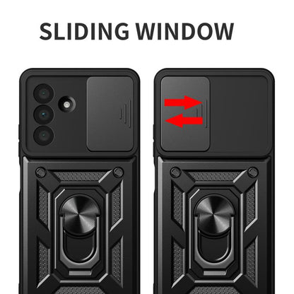 For Samsung Galaxy A36 5G Sliding Camera Cover Design TPU+PC Phone Case(Black) by bashfashion