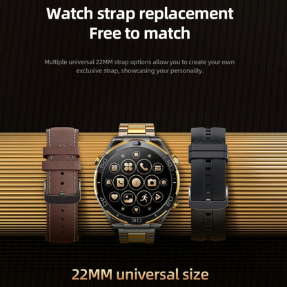 T7 1.508 inch 4G LTE Android 10 Smart Watch, 6GB+128GB, MTK6762 Octa Core, Support Heart Rate / Blood Oxygen(Gold) by bashfashion