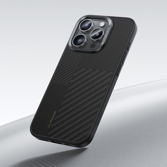 For iPhone 16 Pro Benks Montage MagSafe Kevlar Fiber Phone Case(Black) by Benks