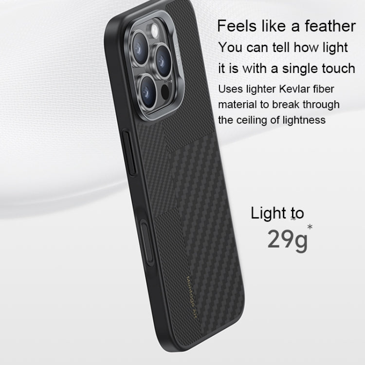 For iPhone 16 Pro Benks Montage MagSafe Kevlar Fiber Phone Case(Black) by Benks