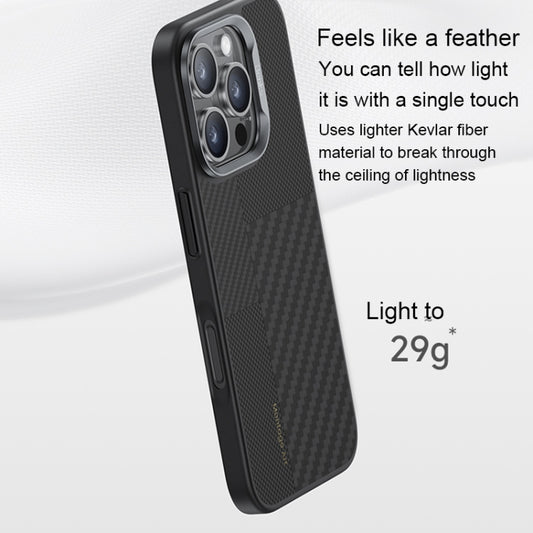 For iPhone 16 Pro Benks Montage MagSafe Kevlar Fiber Phone Case(Black) by Benks