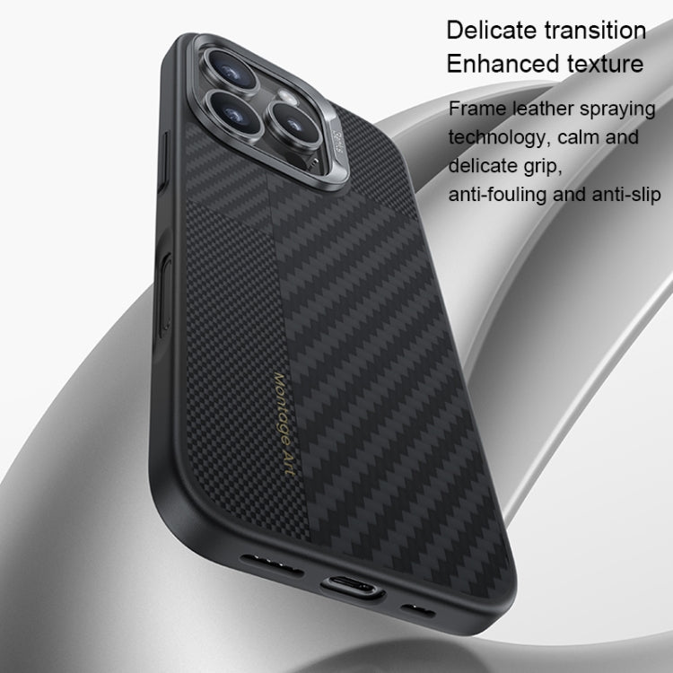 For iPhone 16 Pro Benks Montage MagSafe Kevlar Fiber Phone Case(Black) by Benks