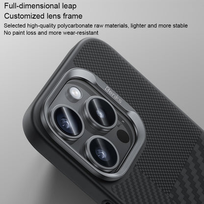 For iPhone 16 Pro Benks Montage MagSafe Kevlar Fiber Phone Case(Black) by Benks