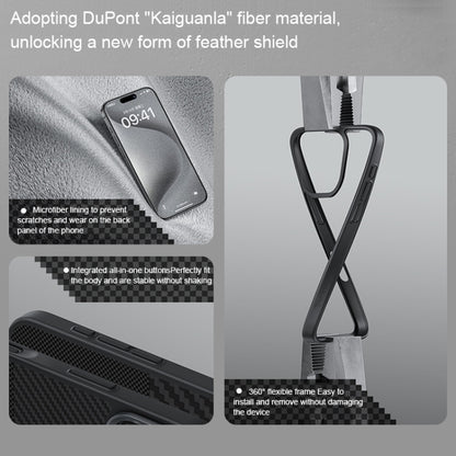 For iPhone 16 Pro Benks Montage MagSafe Kevlar Fiber Phone Case(Black) by Benks