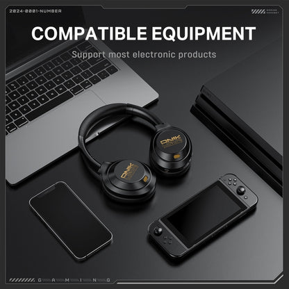 ONIKUMA GT811 Head-mounted Dual Noise Reduction Wireless Bluetooth Earphone(Black) by ONIKUMA