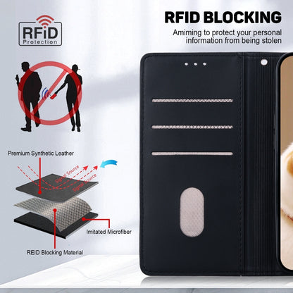 For iPhone 16e Cute Cats RFID Leather Phone Case(Black) by bashfashion