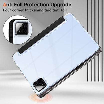 For Xiaomi Pad 7 / 7 Pro Clear Acrylic Deformation Leather Tablet Case(Black) by bashfashion