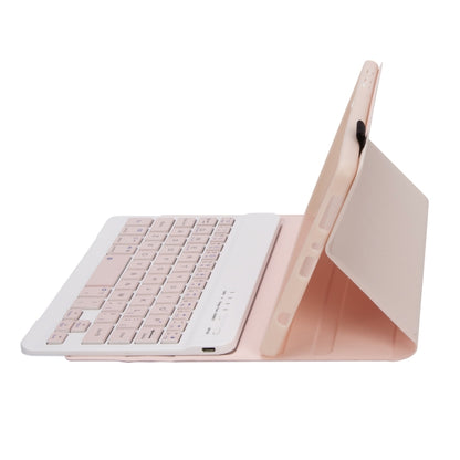 For Redmi Pad SE 8.7 A0N12 TPU Ultra-thin Detachable Bluetooth Keyboard Tablet Leather Case(Pink) by bashfashion