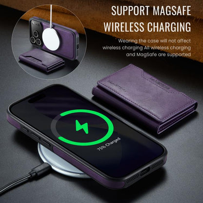 For iPhone 17 Pro MAGKING K2 Series MagSafe RFID Card Bag Detachable Phone Case(Purple) by MAGKING