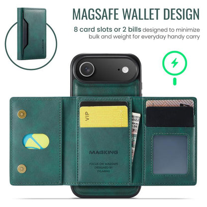 For iPhone 17 Air MAGKING K2 Series MagSafe RFID Card Bag Detachable Phone Case(Green) by MAGKING