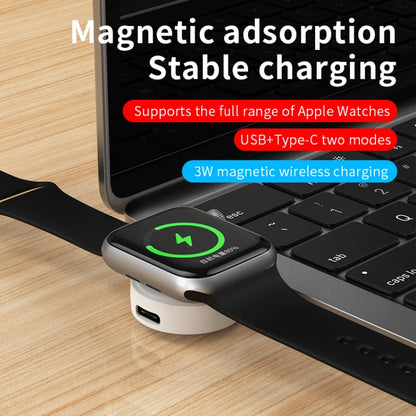 For Apple Watch Series X53 Portable Wireless Charger(White) by bashfashion