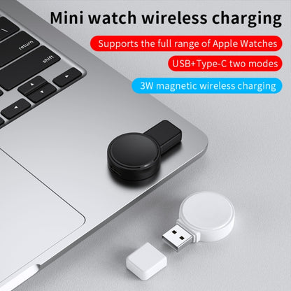 For Apple Watch Series X53 Portable Wireless Charger(White) by bashfashion