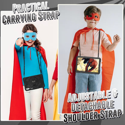 For Samsung Galaxy Tab S10+ / S9+ / S9 FE+ Spider Hand Grip Turntable Stand Tablet Case(Black) by bashfashion