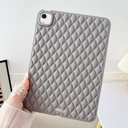 For iPad Air 11 2025 / 2024 Diamond Lattice TPU Tablet Case(Grey) by bashfashion