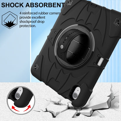 For iPad 2025 / 2022 Bat Hand Grip Turntable Stand Tablet Case(Black) by bashfashion
