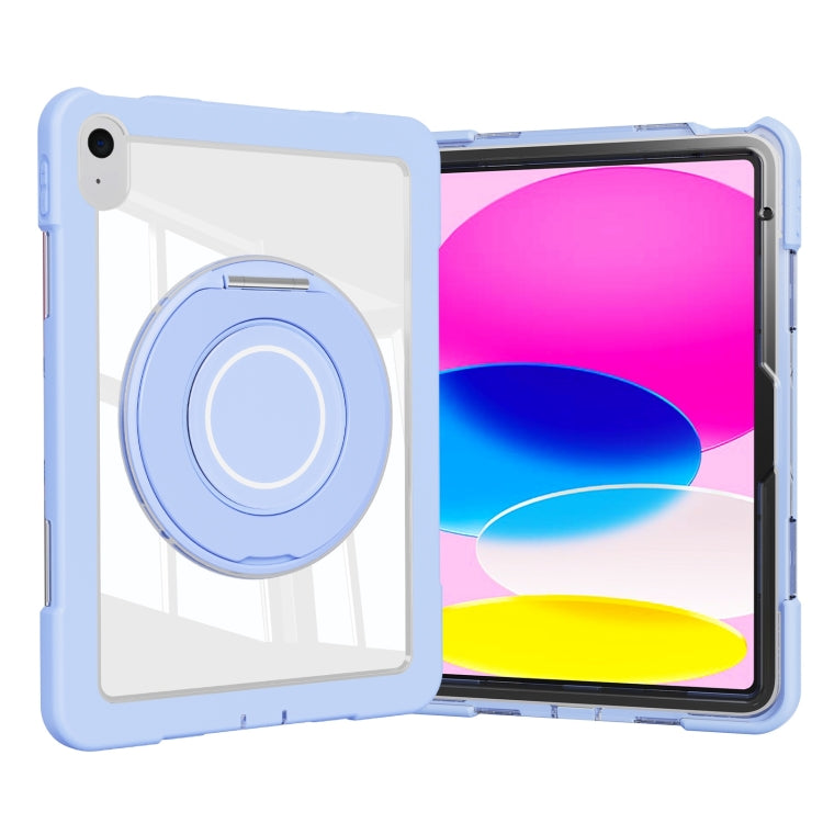 For iPad 2025 / 2022 Crystal Armor PC Hybrid TPU Tablet Case(Blue) by bashfashion