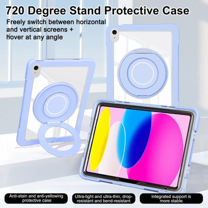 For iPad 2025 / 2022 Crystal Armor PC Hybrid TPU Tablet Case(Blue) by bashfashion