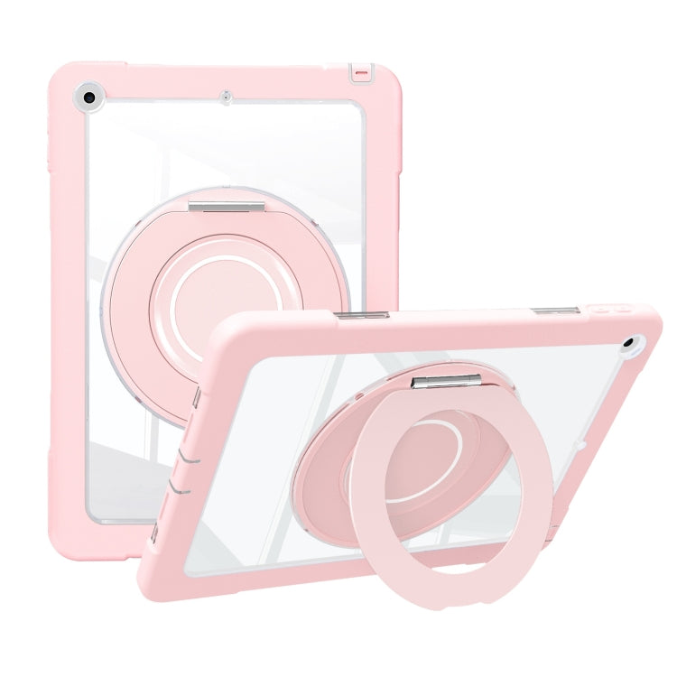 For iPad 10.2 2021 / 2020 / 2019 Crystal Armor PC Hybrid TPU Tablet Case(Pink) by bashfashion