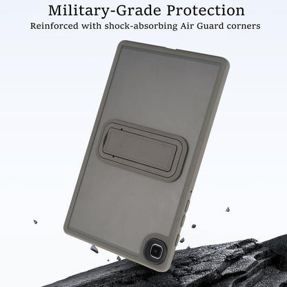For Samsung Galaxy Tab A11 / A9 Skin Feel Holder PC Hybrid TPU Tablet Case(Grey) by bashfashion