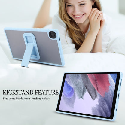 For Samsung Galaxy Tab A11 / A9 Skin Feel Holder PC Hybrid TPU Tablet Case(Light Blue) by bashfashion