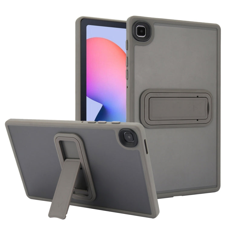 For Samsung Galaxy Tab S6 Lite P610 / P615 Skin Feel Holder PC Hybrid TPU Tablet Case(Grey) by bashfashion
