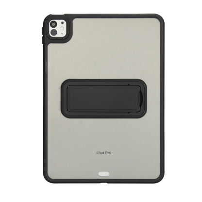 For iPad 2025 / 2022 Skin Feel Holder PC Hybrid TPU Tablet Case(Black) by bashfashion