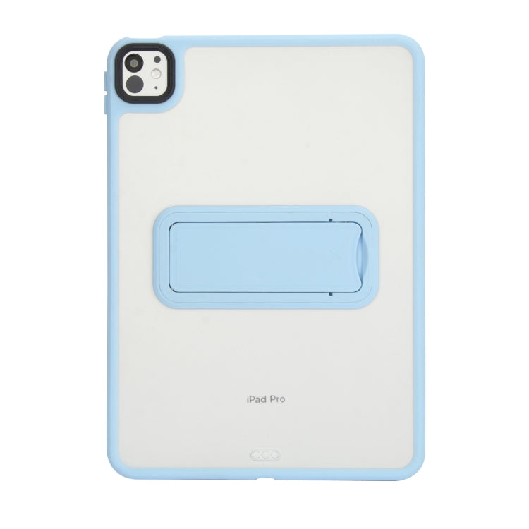 For iPad Pro 11 2018 Skin Feel Holder PC Hybrid TPU Tablet Case(Light Blue) by bashfashion