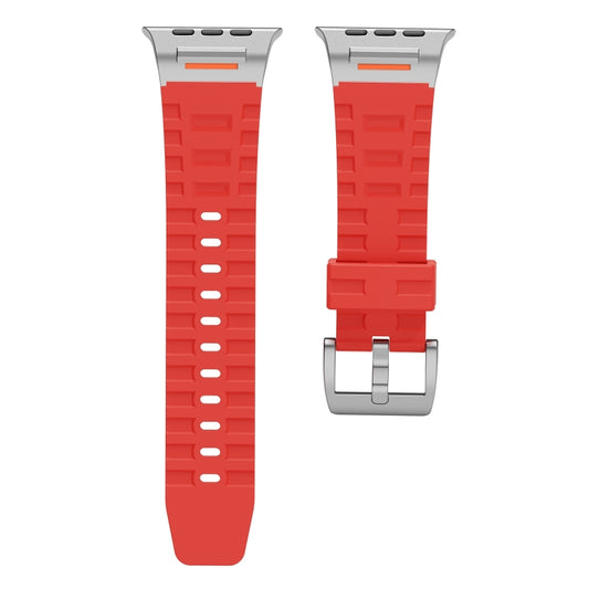 For Apple Watch 46mm / 49mm / 45mm / 44mm Trailblazer Silicone Watch Band(Red) by bashfashion