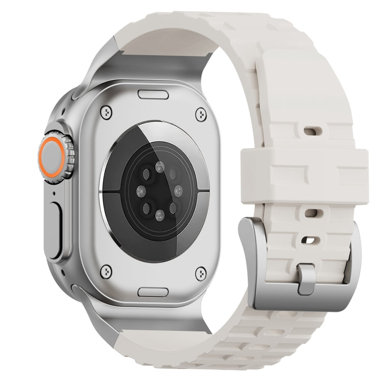 For Apple Watch 46mm / 49mm / 45mm / 44mm Trailblazer Silicone Watch Band(Starlight) by bashfashion