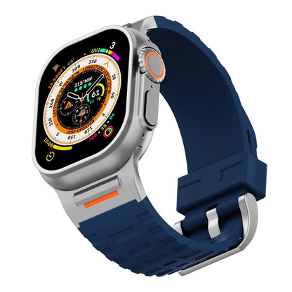 For Apple Watch 42mm / 41mm / 40mm / 38mm Trailblazer Silicone Watch Band(Midnight Blue) by bashfashion