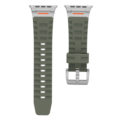 For Apple Watch 42mm / 41mm / 40mm / 38mm Trailblazer Silicone Watch Band(Forest Green) by bashfashion