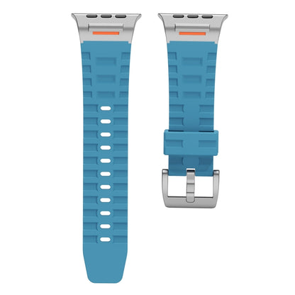 For Apple Watch 42mm / 41mm / 40mm / 38mm Trailblazer Silicone Watch Band(Premium Blue) by bashfashion