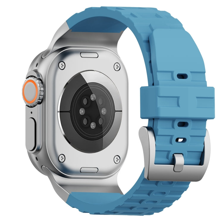 For Apple Watch 42mm / 41mm / 40mm / 38mm Trailblazer Silicone Watch Band(Premium Blue) by bashfashion