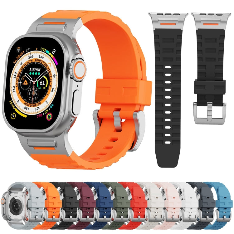 For Apple Watch 42mm / 41mm / 40mm / 38mm Trailblazer Silicone Watch Band(Premium Blue) by bashfashion