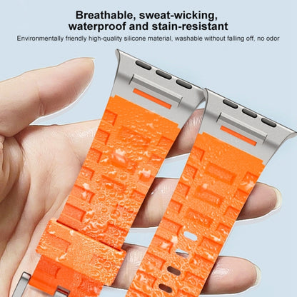 For Apple Watch 46mm / 49mm / 45mm / 44mm Trailblazer Silicone Watch Band(Starlight) by bashfashion