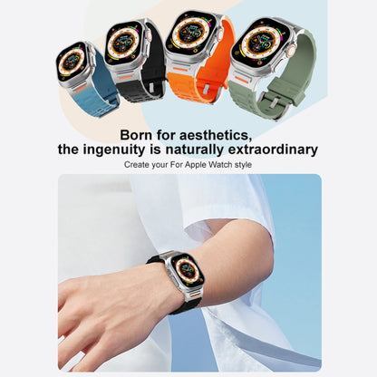 For Apple Watch 42mm / 41mm / 40mm / 38mm Trailblazer Silicone Watch Band(Premium Blue) by bashfashion