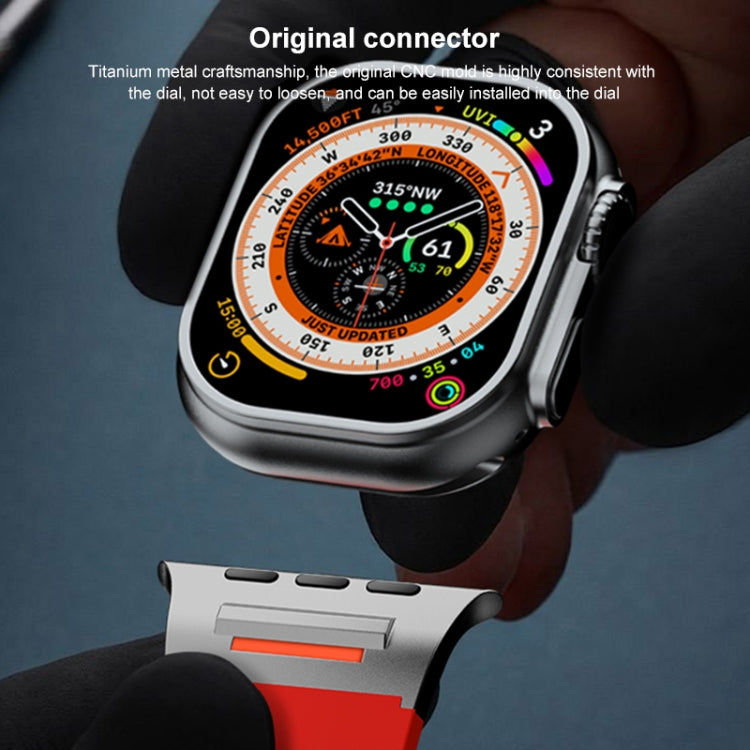 For Apple Watch 42mm / 41mm / 40mm / 38mm Trailblazer Oval Holes Silicone Watch Band(Cloudy Gray) by bashfashion