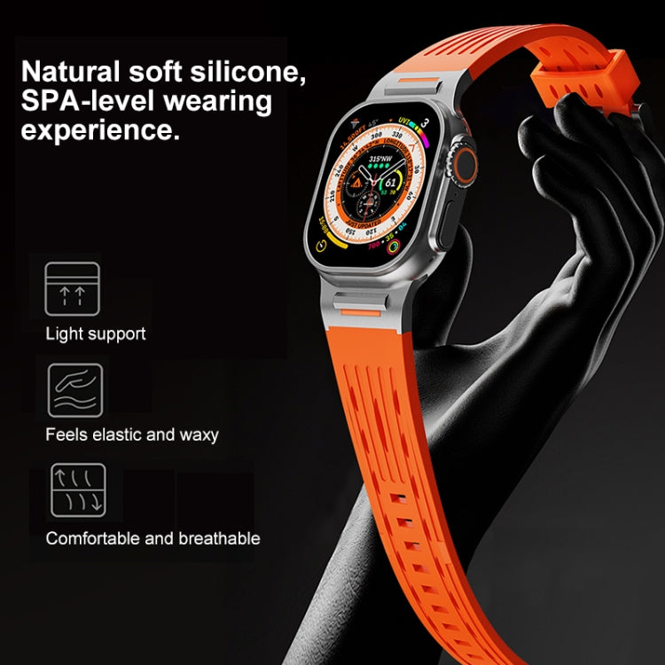 For Apple Watch 42mm / 41mm / 40mm / 38mm Trailblazer Oval Holes Silicone Watch Band(Red) by bashfashion