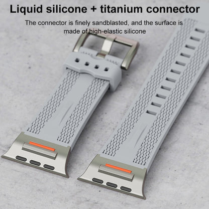 For Apple Watch 42mm / 41mm / 40mm / 38mm Trailblazer Woven Texture Silicone Watch Band(Orange) by bashfashion