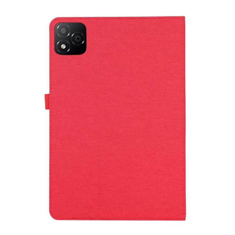For Infinix Xpad Fabric Texture Horizontal Flip Leather Tablet Case(Red) by bashfashion