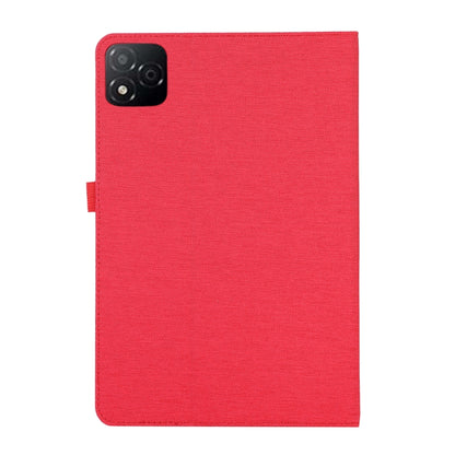 For Infinix Xpad Fabric Texture Horizontal Flip Leather Tablet Case(Red) by bashfashion
