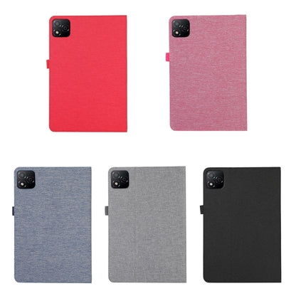 For Infinix Xpad Fabric Texture Horizontal Flip Leather Tablet Case(Red) by bashfashion
