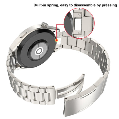 For Huawei Watch GT 5 / GT 4 46mm Button Style Three Beads Titanium Steel Quick Release Watch Band(Grey) by bashfashion