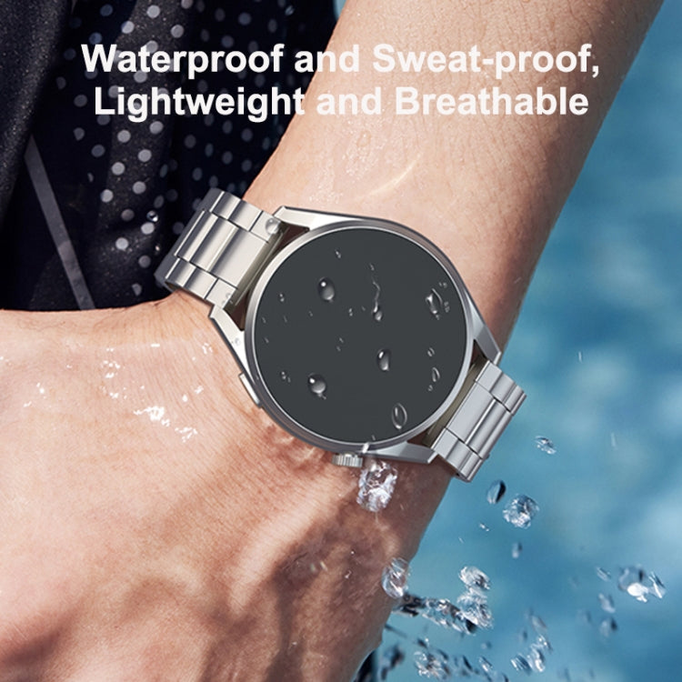 For Huawei Watch GT 5 / GT 4 46mm Button Style Three Beads Titanium Steel Quick Release Watch Band(Grey) by bashfashion