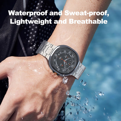 For Samsung Galaxy Watch Ultra / Ultra 2025 Safety Buckle Pure Titanium Watch Band(Titanium Color) by bashfashion