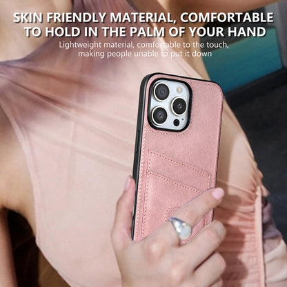 For iPhone 16 Pro Max AZNS K1 Series Card Slot Business Phone Case(Brown) by AZNS