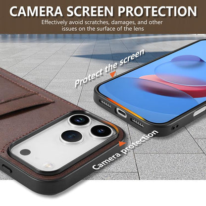 For iPhone 17 Pro AZNS K1 Series Card Slot Business Phone Case(Black) by AZNS