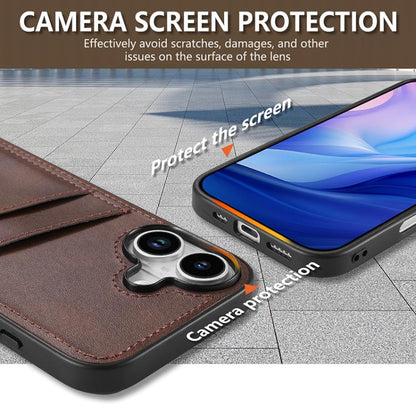 For iPhone 17 AZNS K1 Series Card Slot Business Phone Case(Black) by AZNS