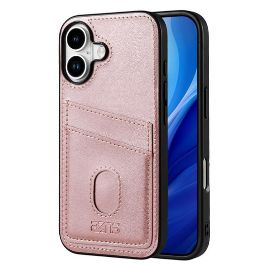 For iPhone 17 AZNS K1 Series Card Slot Business Phone Case(Pink) by AZNS