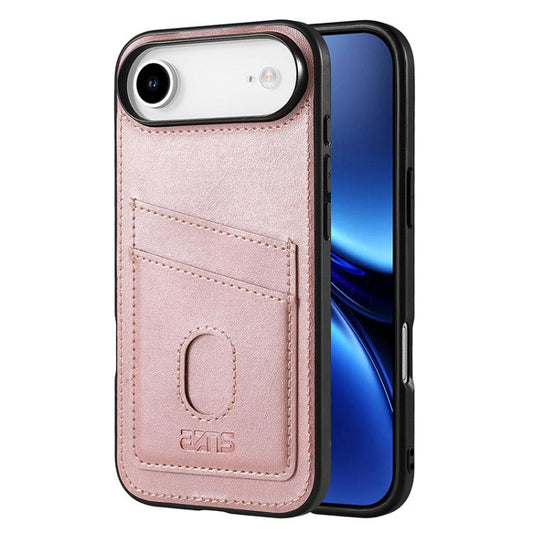 For iPhone Air AZNS K1 Series Card Slot Business Phone Case(Pink) by AZNS